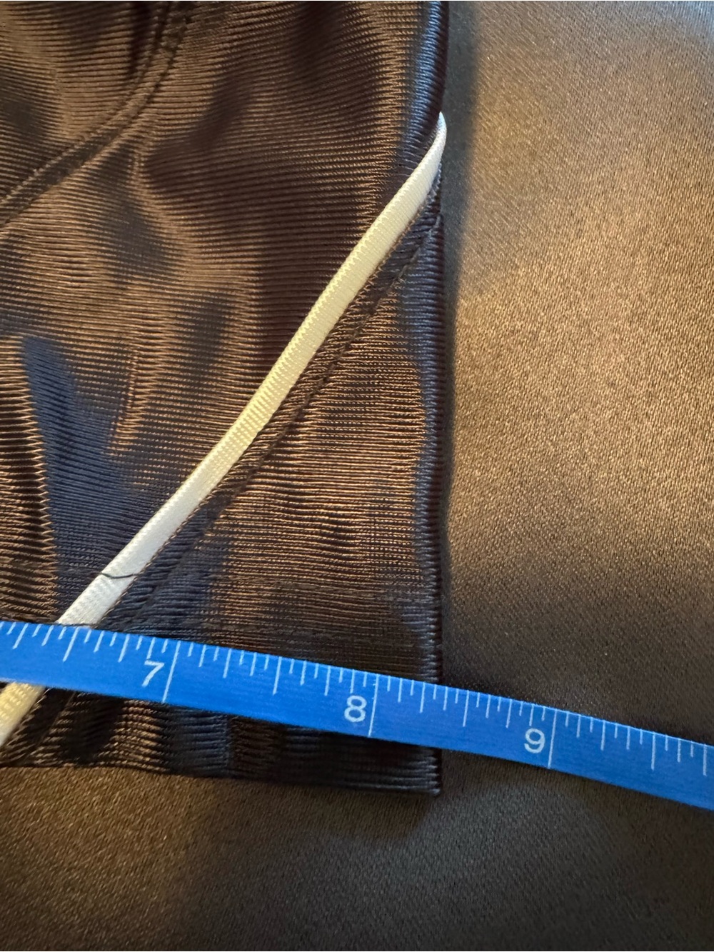 EUC- Vintage Nike Shiny Nylon Track Pants – Dark Grey with Royal Blue Sides - Picture 10 of 10